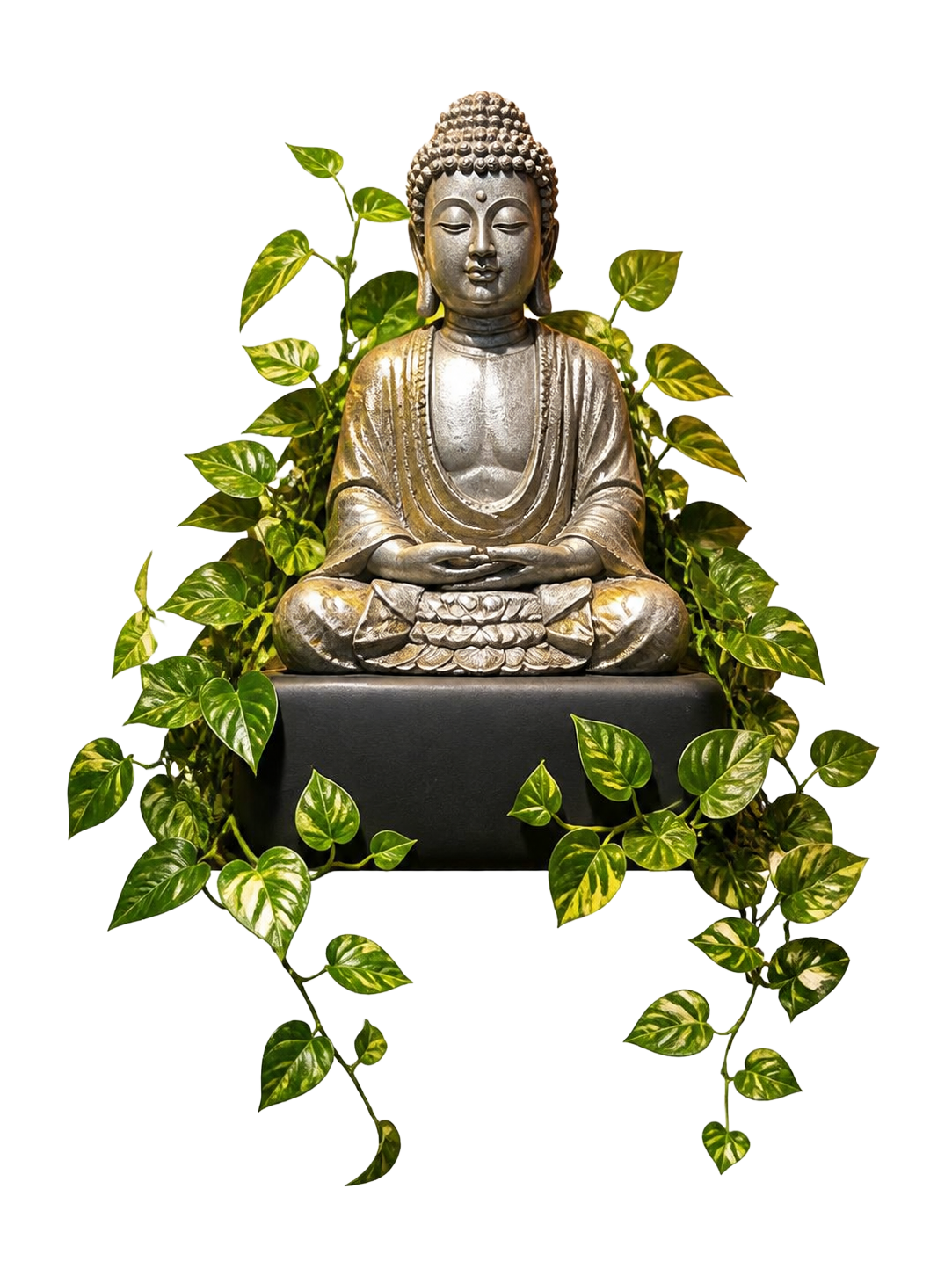 Buda, guardião do jardim da Casa Botânica